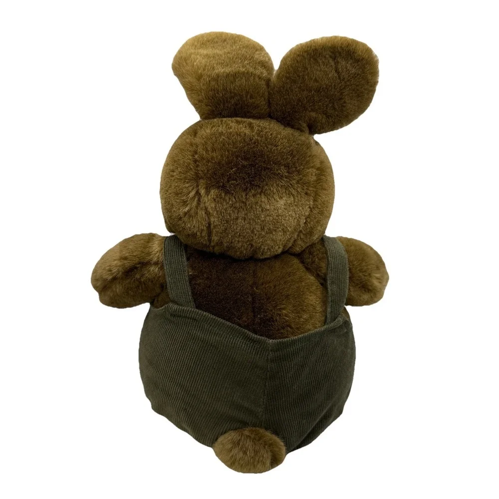 Vintage Chosun Bunny Rabbit Plush Brown Stuffed Easter Corduroy Bow Tie‎